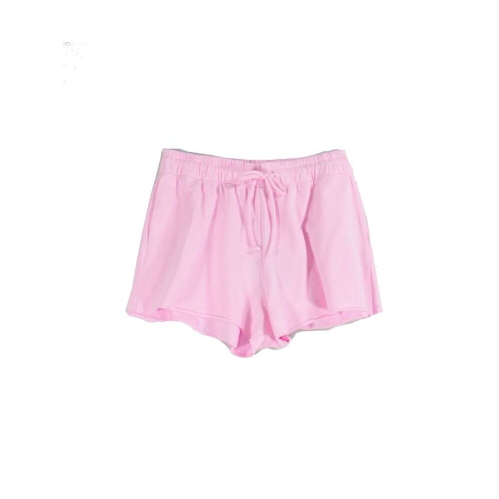 BAM BY BETSY & ADAM Womens Pink Stretch Tie Raw Hem, Pull-on Shorts L